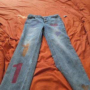 Colorful Straight Leg Women's Jeans